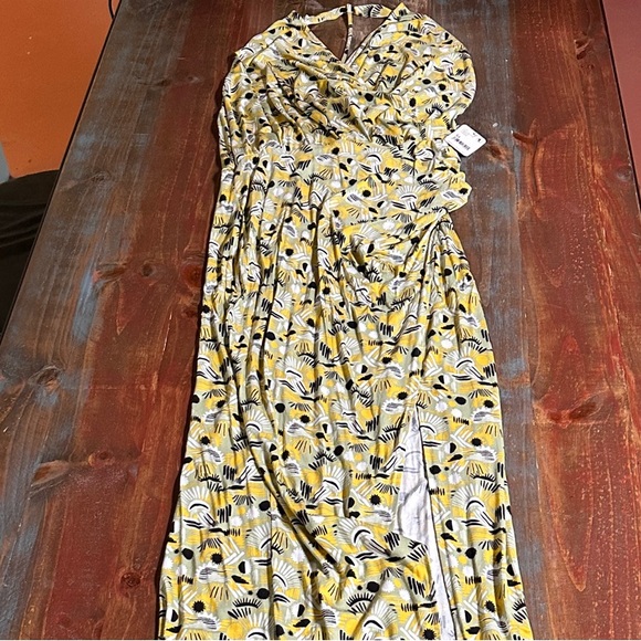 Free People Halter Maxi Dress NWT Medium Fun Print - Picture 6 of 11
